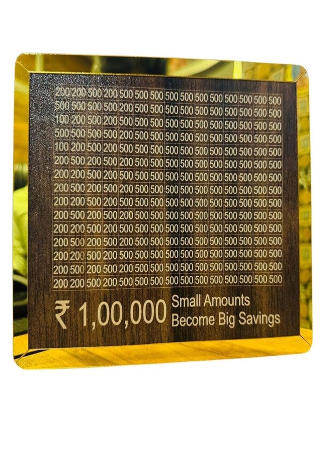 MD COSMETIC Wooden Money Bank Box for Kids & Adults - Piggy Bank for ₹1 Lakh - Breakable Saving Box | Traditional Gullak Design for Boys, Girls, Men & Women - Image 1
